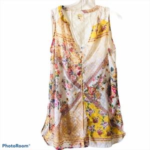 Anthropologie Fig & Flowers Top Tunic Flowered